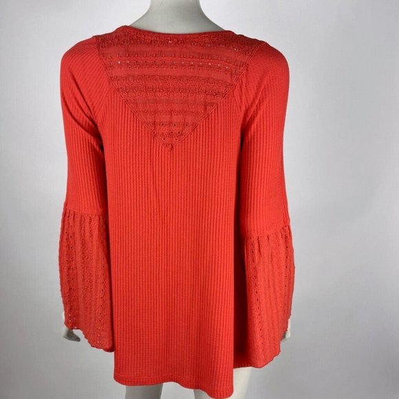 Free People Parisian Nights Tunic Top Women S Eyelet Embroidered V-neck Boho - Picture 4 of 15